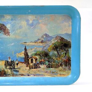 Vintage Metal Serving Tray